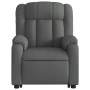 Sillón reclinable elevable de tela gris oscuro de , Sillones - Ref: Foro24-3205317, Precio: 304,30 €, Descuento: %