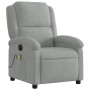 Sillón reclinable de masaje eléctrico terciopelo gris claro de , Sillones - Ref: Foro24-3204289, Precio: 269,58 €, Descuento: %