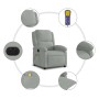 Sillón reclinable de masaje eléctrico terciopelo gris claro de , Sillones - Ref: Foro24-3204289, Precio: 269,58 €, Descuento: %