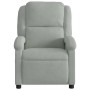 Sillón reclinable de masaje eléctrico terciopelo gris claro de , Sillones - Ref: Foro24-3204289, Precio: 269,58 €, Descuento: %