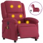 Sillón reclinable de masaje eléctrico terciopelo rojo tinto de , Sillones - Ref: Foro24-3204294, Precio: 268,47 €, Descuento: %