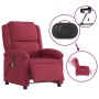 Sillón reclinable de masaje eléctrico terciopelo rojo tinto de , Sillones - Ref: Foro24-3204294, Precio: 268,47 €, Descuento: %