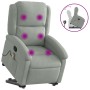 Light Gray Velvet Liftable Massage Recliner by , Armchairs - Ref: Foro24-3204311, Price: 289,99 €, Discount: %