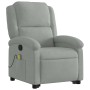 Light Gray Velvet Liftable Massage Recliner by , Armchairs - Ref: Foro24-3204311, Price: 289,99 €, Discount: %