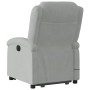 Light Gray Velvet Liftable Massage Recliner by , Armchairs - Ref: Foro24-3204311, Price: 289,99 €, Discount: %