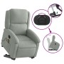 Light Gray Velvet Liftable Massage Recliner by , Armchairs - Ref: Foro24-3204311, Price: 289,99 €, Discount: %