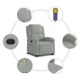 Light Gray Velvet Liftable Massage Recliner by , Armchairs - Ref: Foro24-3204311, Price: 289,99 €, Discount: %