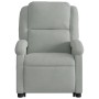 Light Gray Velvet Liftable Massage Recliner by , Armchairs - Ref: Foro24-3204311, Price: 289,99 €, Discount: %