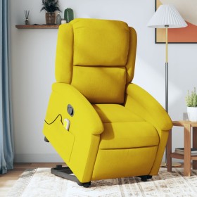 Yellow Velvet Liftable Massage Recliner by , Armchairs - Ref: Foro24-3204318, Price: 288,32 €, Discount: %