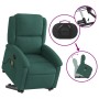 Dark green velvet liftable massage recliner by , Armchairs - Ref: Foro24-3204313, Price: 288,56 €, Discount: %