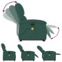 Dark green velvet liftable massage recliner by , Armchairs - Ref: Foro24-3204313, Price: 288,56 €, Discount: %