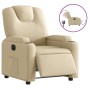 Sillón reclinable eléctrico de tela crema de , Sillones - Ref: Foro24-3204353, Precio: 258,34 €, Descuento: %