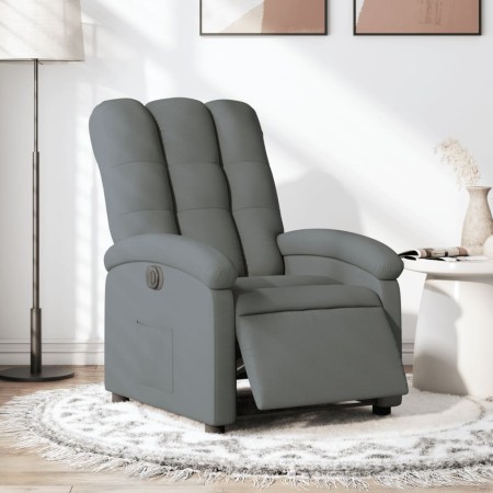 Sillón reclinable eléctrico de tela gris oscuro de , Sillones - Ref: Foro24-3204069, Precio: 235,28 €, Descuento: %