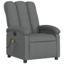 Sillón reclinable de masaje eléctrico tela gris oscuro de , Sillones - Ref: Foro24-3204081, Precio: 270,28 €, Descuento: %