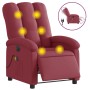 Sillón de masaje reclinable eléctrico tela rojo tinto de , Sillones - Ref: Foro24-3204083, Precio: 268,72 €, Descuento: %