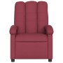 Sillón de masaje reclinable eléctrico tela rojo tinto de , Sillones - Ref: Foro24-3204083, Precio: 268,72 €, Descuento: %