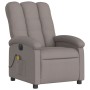 Sillón reclinable de masaje eléctrico tela gris taupe de , Sillones - Ref: Foro24-3204088, Precio: 278,18 €, Descuento: %