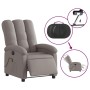 Sillón reclinable de masaje eléctrico tela gris taupe de , Sillones - Ref: Foro24-3204088, Precio: 278,18 €, Descuento: %