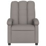 Sillón reclinable de masaje eléctrico tela gris taupe de , Sillones - Ref: Foro24-3204088, Precio: 278,18 €, Descuento: %