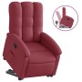 Sillón reclinable elevable tela rojo tinto de , Sillones - Ref: Foro24-3204095, Precio: 274,11 €, Descuento: %