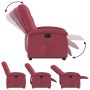 Sillón reclinable elevable tela rojo tinto de , Sillones - Ref: Foro24-3204095, Precio: 274,11 €, Descuento: %