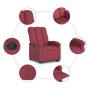 Sillón reclinable elevable tela rojo tinto de , Sillones - Ref: Foro24-3204095, Precio: 274,11 €, Descuento: %