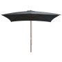 Garden umbrella with wooden pole 200x300 cm anthracite by vidaXL, Umbrellas - Ref: Foro24-44513, Price: 72,45 €, Discount: %