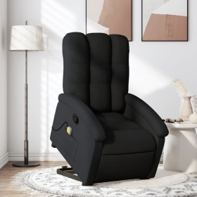 Sillón reclinable de masaje elevable tela negro de , Sillones - Ref: Foro24-3204106, Precio: 295,14 €, Descuento: %