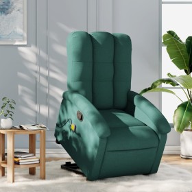 Dark Green Fabric Reclining Foot Massage Chair by , Armchairs - Ref: Foro24-3204110, Price: 291,44 €, Discount: %