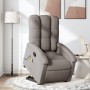 Liftable massage recliner taupe gray fabric by , Armchairs - Ref: Foro24-3204112, Price: 295,97 €, Discount: %