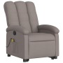 Liftable massage recliner taupe gray fabric by , Armchairs - Ref: Foro24-3204112, Price: 295,97 €, Discount: %