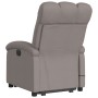 Liftable massage recliner taupe gray fabric by , Armchairs - Ref: Foro24-3204112, Price: 295,97 €, Discount: %