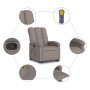 Hebbarer Massagesessel aus taupegrauem Stoff von , Sessel - Ref: Foro24-3204112, Preis: 293,99 €, Rabatt: %