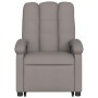 Liftable massage recliner taupe gray fabric by , Armchairs - Ref: Foro24-3204112, Price: 295,97 €, Discount: %