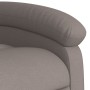 Liftable massage recliner taupe gray fabric by , Armchairs - Ref: Foro24-3204112, Price: 295,97 €, Discount: %