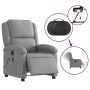 Sillón reclinable de masaje eléctrico tela gris claro de , Sillones - Ref: Foro24-3204152, Precio: 278,09 €, Descuento: %