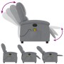 Sillón reclinable de masaje eléctrico tela gris claro de , Sillones - Ref: Foro24-3204152, Precio: 278,09 €, Descuento: %