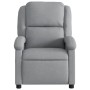 Sillón reclinable de masaje eléctrico tela gris claro de , Sillones - Ref: Foro24-3204152, Precio: 278,09 €, Descuento: %