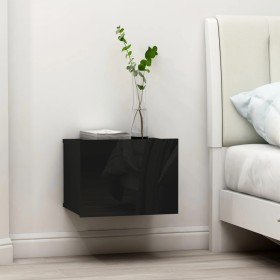 Nightstands 2 units glossy black plywood 40x30x30 cm by vidaXL, Nightstands - Ref: Foro24-801068, Price: 65,23 €, Discount: %