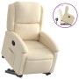 Sillón reclinable elevable de tela color crema de , Sillones - Ref: Foro24-3204173, Precio: 268,87 €, Descuento: %