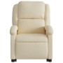 Sillón reclinable elevable de tela color crema de , Sillones - Ref: Foro24-3204173, Precio: 268,87 €, Descuento: %