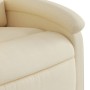 Sillón reclinable elevable de tela color crema de , Sillones - Ref: Foro24-3204173, Precio: 268,87 €, Descuento: %