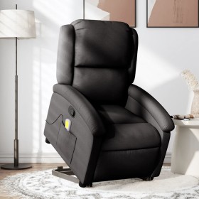 Sillón reclinable de masaje elevable tela negro de , Sillones - Ref: Foro24-3204178, Precio: 285,05 €, Descuento: %