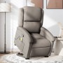 Liftable massage recliner taupe gray fabric by , Armchairs - Ref: Foro24-3204184, Price: 296,14 €, Discount: %