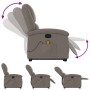 Liftable massage recliner taupe gray fabric by , Armchairs - Ref: Foro24-3204184, Price: 296,14 €, Discount: %