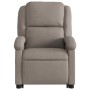 Liftable massage recliner taupe gray fabric by , Armchairs - Ref: Foro24-3204184, Price: 296,14 €, Discount: %