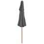 Sombrilla de dos pisos palo de madera 270 cm gris antracita de vidaXL, Sombrillas - Ref: Foro24-44519, Precio: 76,35 €, Descu...