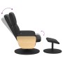 Massage recliner with footrest black synthetic leather by , Armchairs - Ref: Foro24-356640, Price: 190,76 €, Discount: %