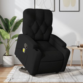 Black Fabric Liftable Massage Recliner by , Armchairs - Ref: Foro24-3204724, Price: 311,91 €, Discount: %