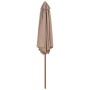 Garden umbrella with wooden pole 270 cm taupe gray by vidaXL, Umbrellas - Ref: Foro24-44516, Price: 68,38 €, Discount: %